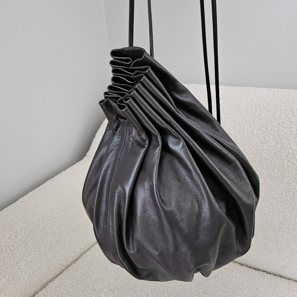 Modern Weaving Balloon Bag - Braun
